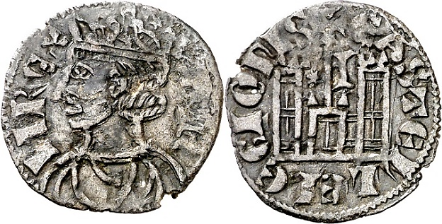 Tipo 4. Dobla de Oro de busto del rey don Sancho IV