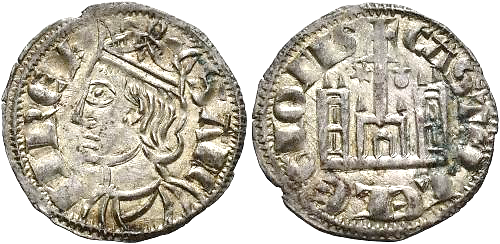 Tipo 4. Dobla de Oro de busto del rey don Sancho IV