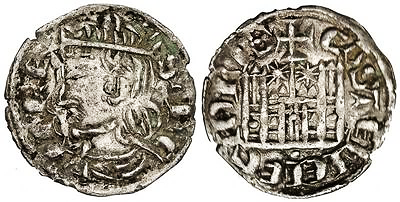 Tipo 4. Dobla de Oro de busto del rey don Sancho IV
