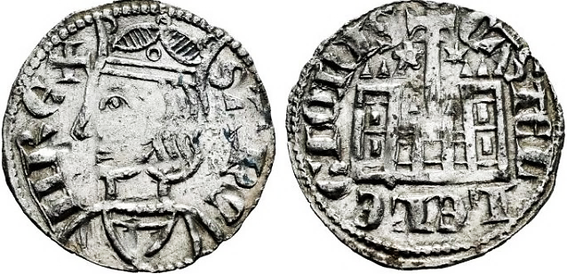 Tipo 4. Dobla de Oro de busto del rey don Sancho IV