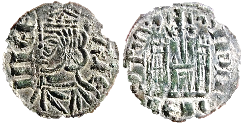 Tipo 4. Dobla de Oro de busto del rey don Sancho IV