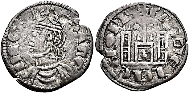Tipo 4. Dobla de Oro de busto del rey don Sancho IV