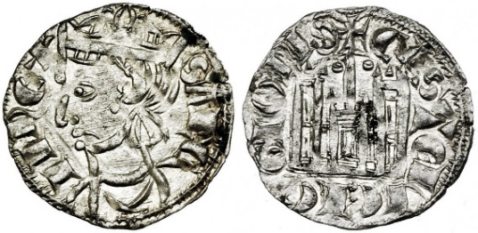 Tipo 4. Dobla de Oro de busto del rey don Sancho IV
