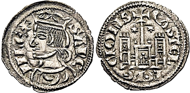 Tipo 4. Dobla de Oro de busto del rey don Sancho IV