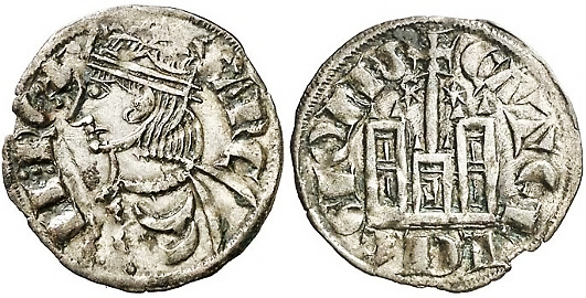 Tipo 4. Dobla de Oro de busto del rey don Sancho IV