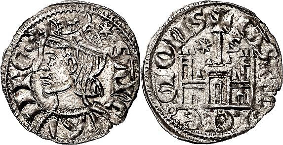 Tipo 4. Dobla de Oro de busto del rey don Sancho IV