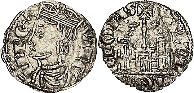 Tipo 4. Dobla de Oro de busto del rey don Sancho IV