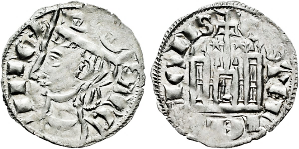 Tipo 4. Dobla de Oro de busto del rey don Sancho IV