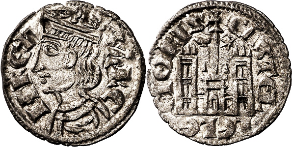 Tipo 4. Dobla de Oro de busto del rey don Sancho IV