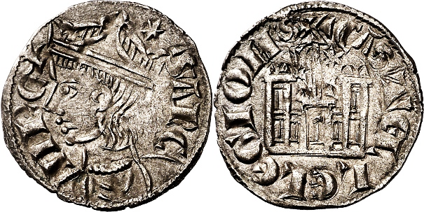 Tipo 4. Dobla de Oro de busto del rey don Sancho IV