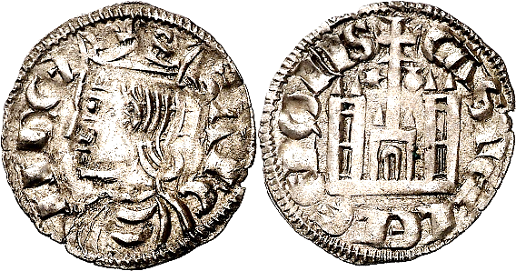Tipo 4. Dobla de Oro de busto del rey don Sancho IV