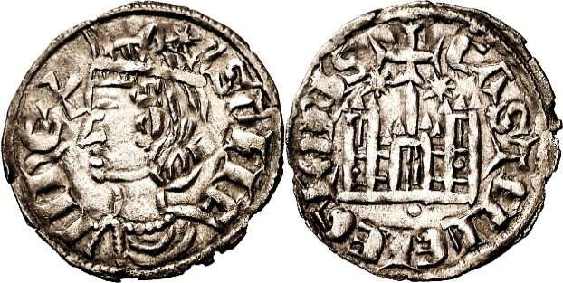 Tipo 4. Dobla de Oro de busto del rey don Sancho IV