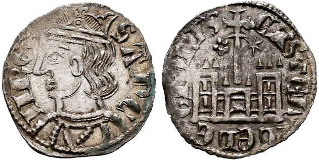 Tipo 4. Dobla de Oro de busto del rey don Sancho IV