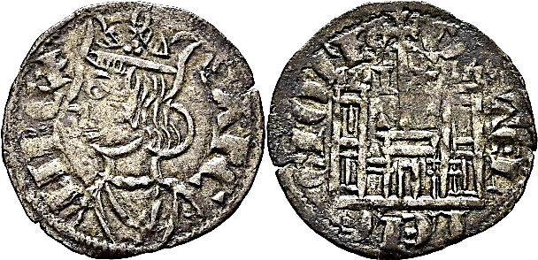 Tipo 4. Dobla de Oro de busto del rey don Sancho IV