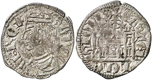 Tipo 4. Dobla de Oro de busto del rey don Sancho IV