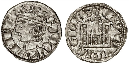 Tipo 4. Dobla de Oro de busto del rey don Sancho IV