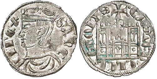 Tipo 4. Dobla de Oro de busto del rey don Sancho IV