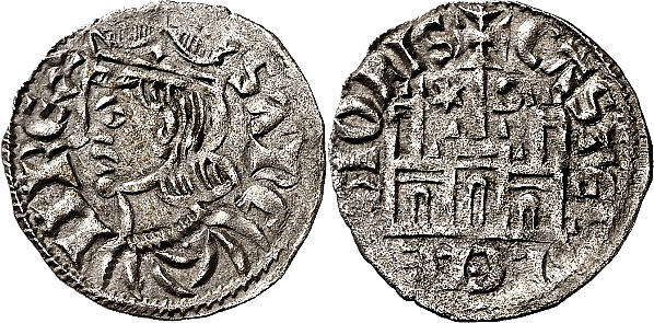 Tipo 4. Dobla de Oro de busto del rey don Sancho IV