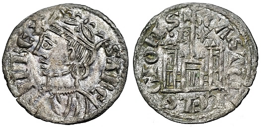Tipo 4. Dobla de Oro de busto del rey don Sancho IV