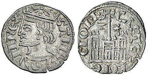 Tipo 4. Dobla de Oro de busto del rey don Sancho IV