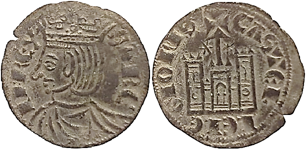 Tipo 4. Dobla de Oro de busto del rey don Sancho IV