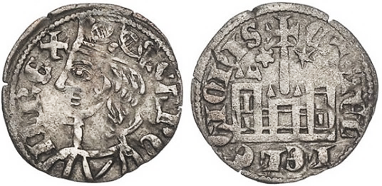 Tipo 4. Dobla de Oro de busto del rey don Sancho IV