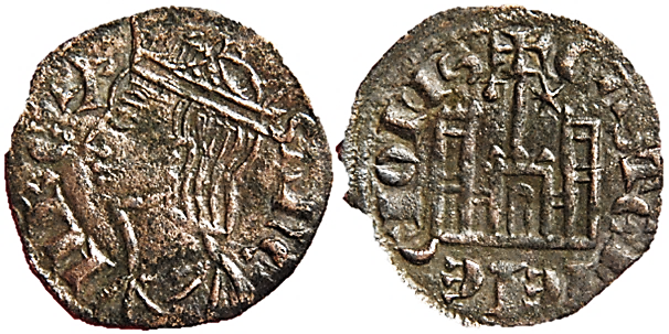 Tipo 4. Dobla de Oro de busto del rey don Sancho IV