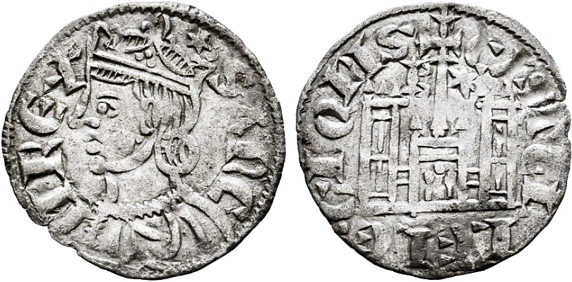 Tipo 4. Dobla de Oro de busto del rey don Sancho IV