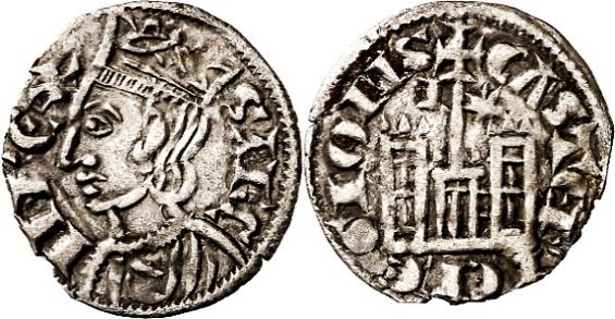 Tipo 4. Dobla de Oro de busto del rey don Sancho IV