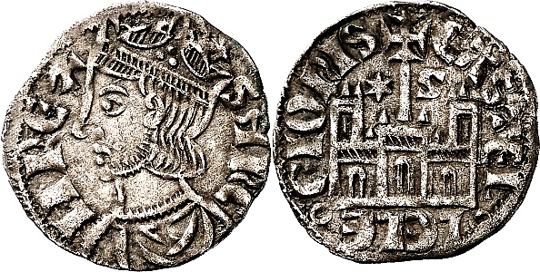 Tipo 4. Dobla de Oro de busto del rey don Sancho IV