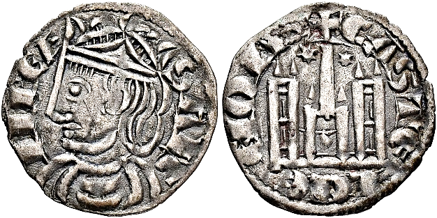 Tipo 4. Dobla de Oro de busto del rey don Sancho IV