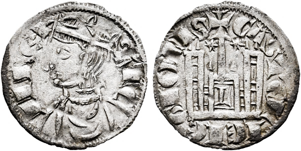 Tipo 4. Dobla de Oro de busto del rey don Sancho IV
