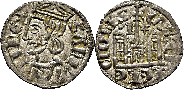 Tipo 4. Dobla de Oro de busto del rey don Sancho IV