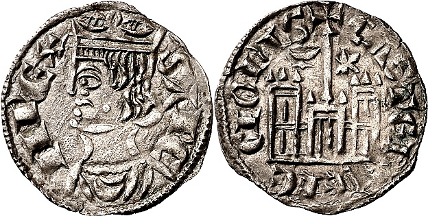 Tipo 4. Dobla de Oro de busto del rey don Sancho IV