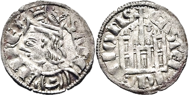 Tipo 4. Dobla de Oro de busto del rey don Sancho IV