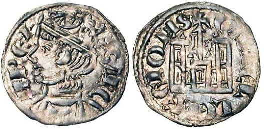 Tipo 4. Dobla de Oro de busto del rey don Sancho IV