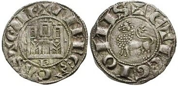 Tipo 6. Dinero de la &ldquo;Moneda Nueva&rdquo; o de los &ldquo;Dineros Prietos&rdquo;
