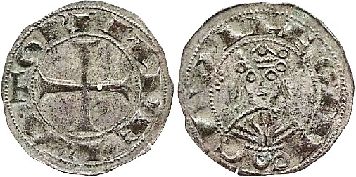 Tipo 63. Dinero del Busto del Emperador