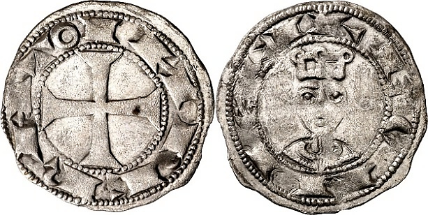 Tipo 63. Dinero del Busto del Emperador