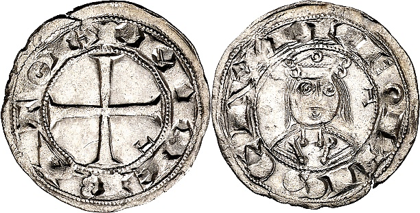 Tipo 63. Dinero del Busto del Emperador