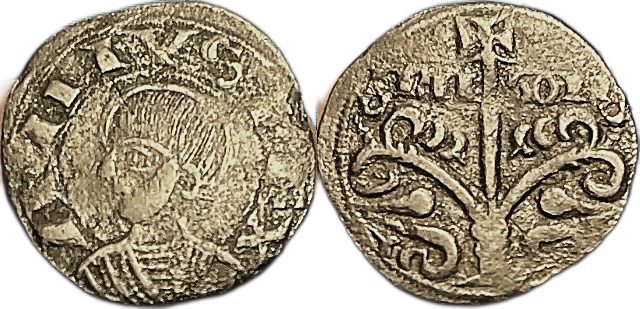 Tipo [A3]. Dinero de la Emisi&oacute;n jaquesa del &Aacute;rbol de la Vida