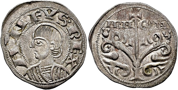 Tipo [A3]. Dinero de la Emisi&oacute;n jaquesa del &Aacute;rbol de la Vida