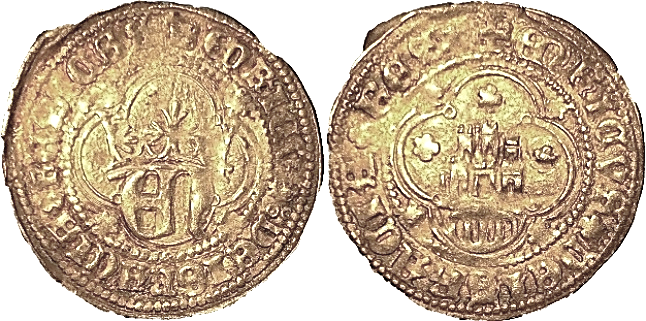 Tipo 10. Medio Real de plata con monograma &ldquo;EN&rdquo;