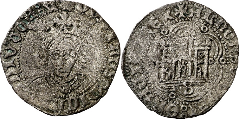 Tipo 11. Quarto de busto de rey de frente