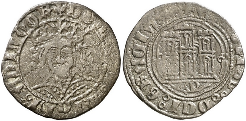 Tipo 11. Quarto de busto de rey de frente