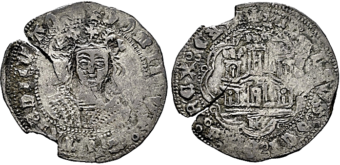 Tipo 11. Quarto de busto de rey de frente