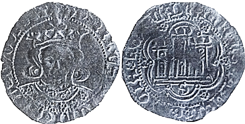 Tipo 11. Quarto de busto de rey de frente