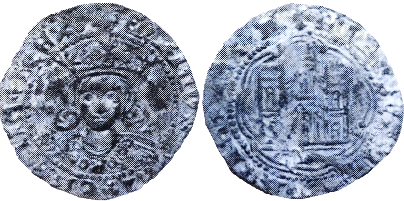Tipo 11. Quarto de busto de rey de frente