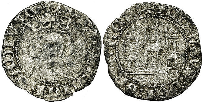 Tipo 12. Medio Quarto de busto de rey de frente