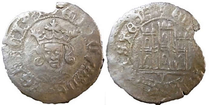 Tipo 17. Medio Cuarto de Busto de frente del Ordenamiento de Aranda de Duero de 1461
